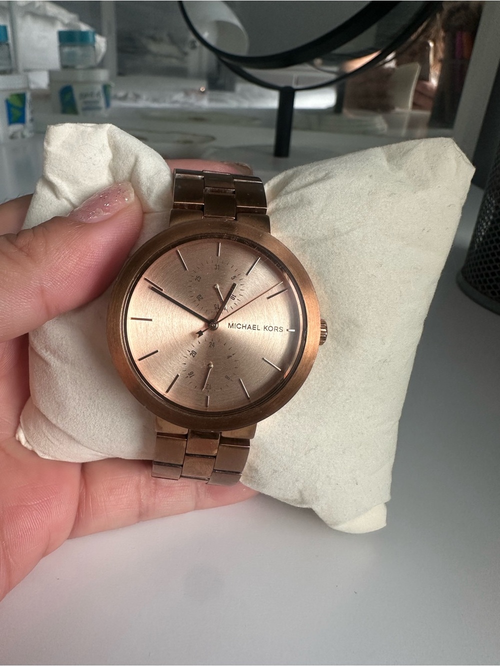 Michael Kors Rose Gold Stainless Steel Bracelet Watch